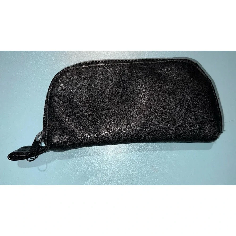 Gold Duck Leather‎ And Shearling Glasses Case Vintage